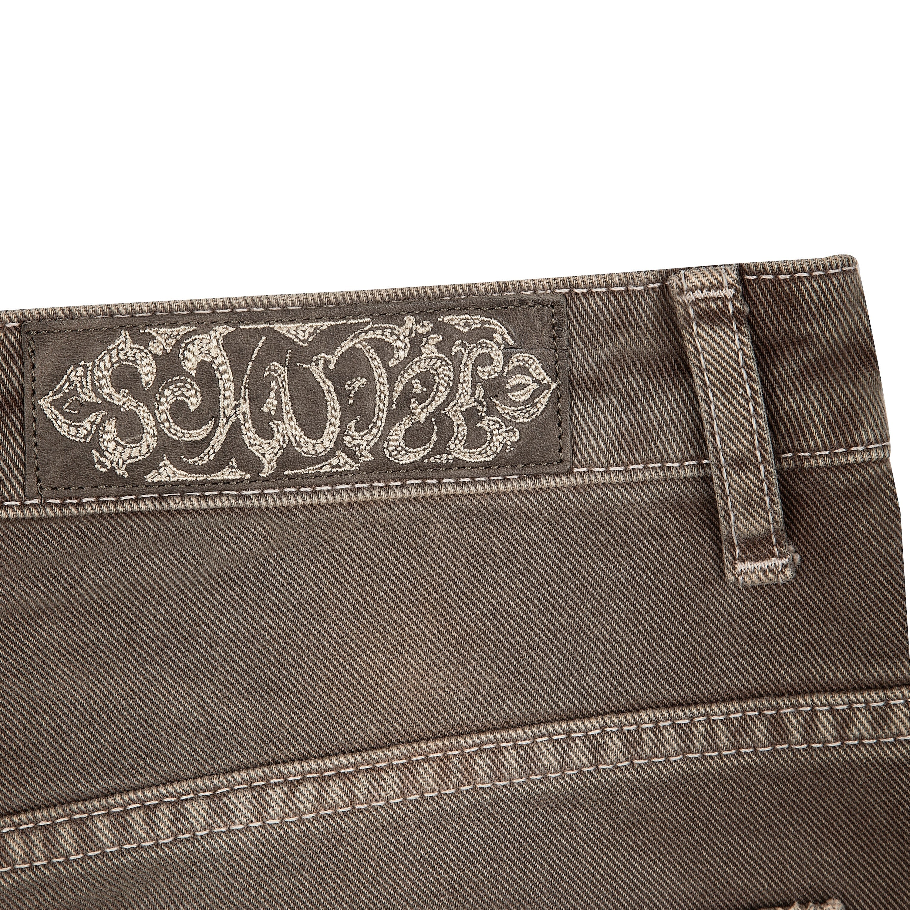 OFFCODE Aziza Brown Washed Denim