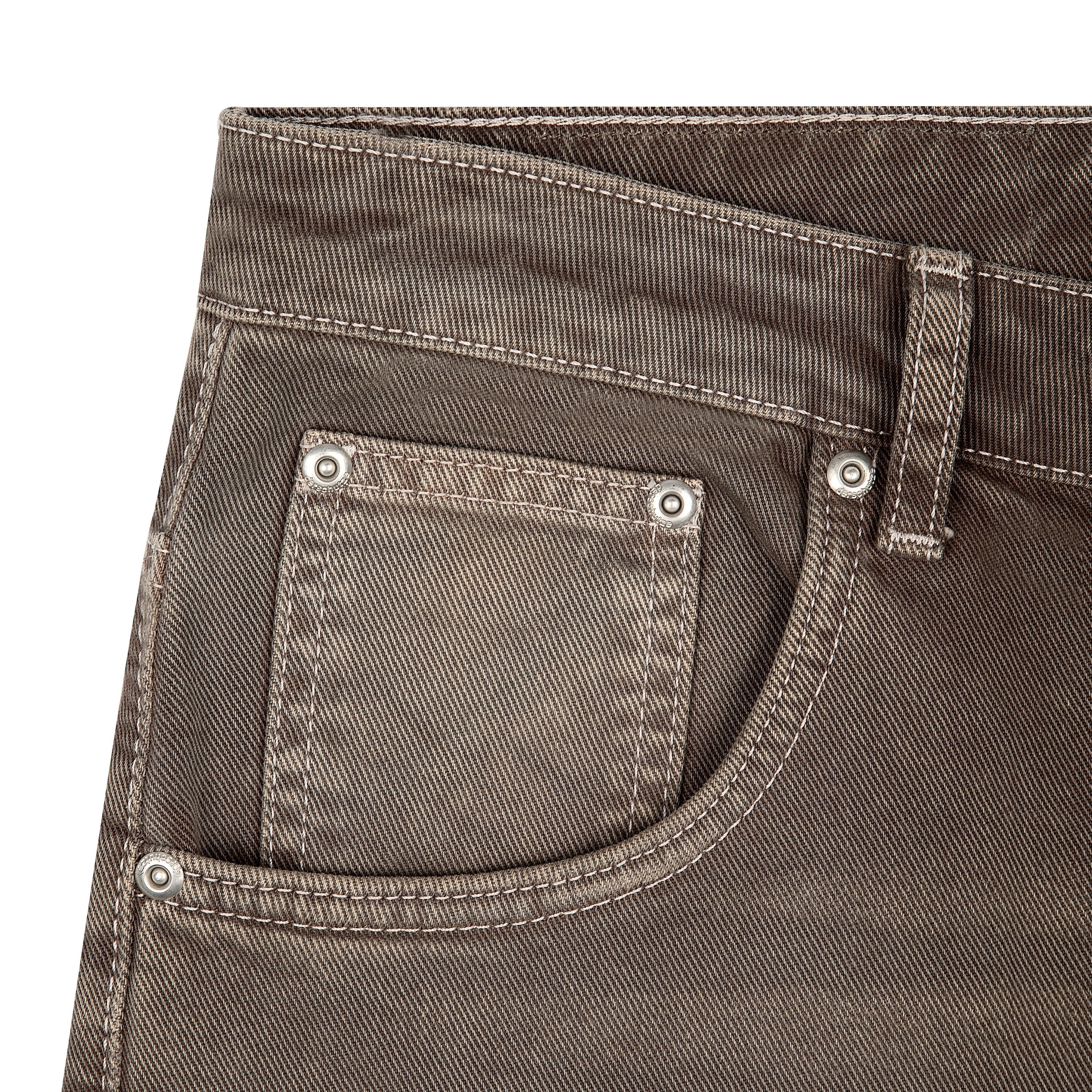 OFFCODE Aziza Brown Washed Denim