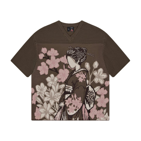 OFFCODE Yakuza V2 Knitted Jersey Khaki, front view