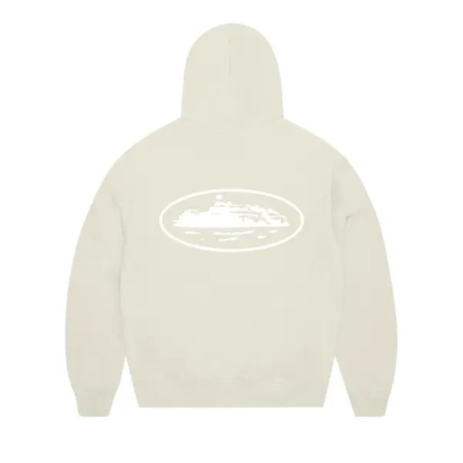 OFFCODE OG Island Puff Print Hoodie Zip-Up Off White