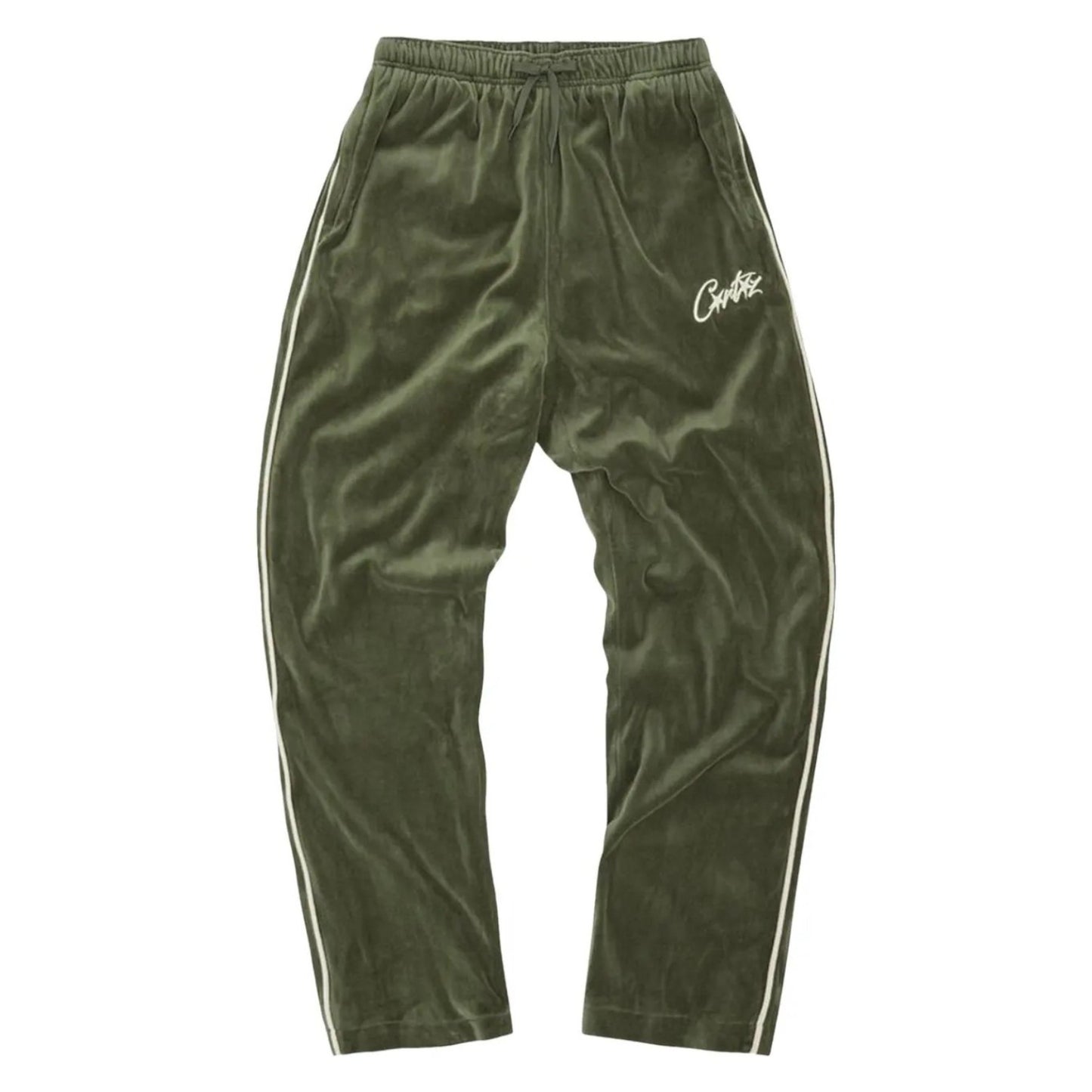Corteiz VVS Velour Bottoms 'Green'