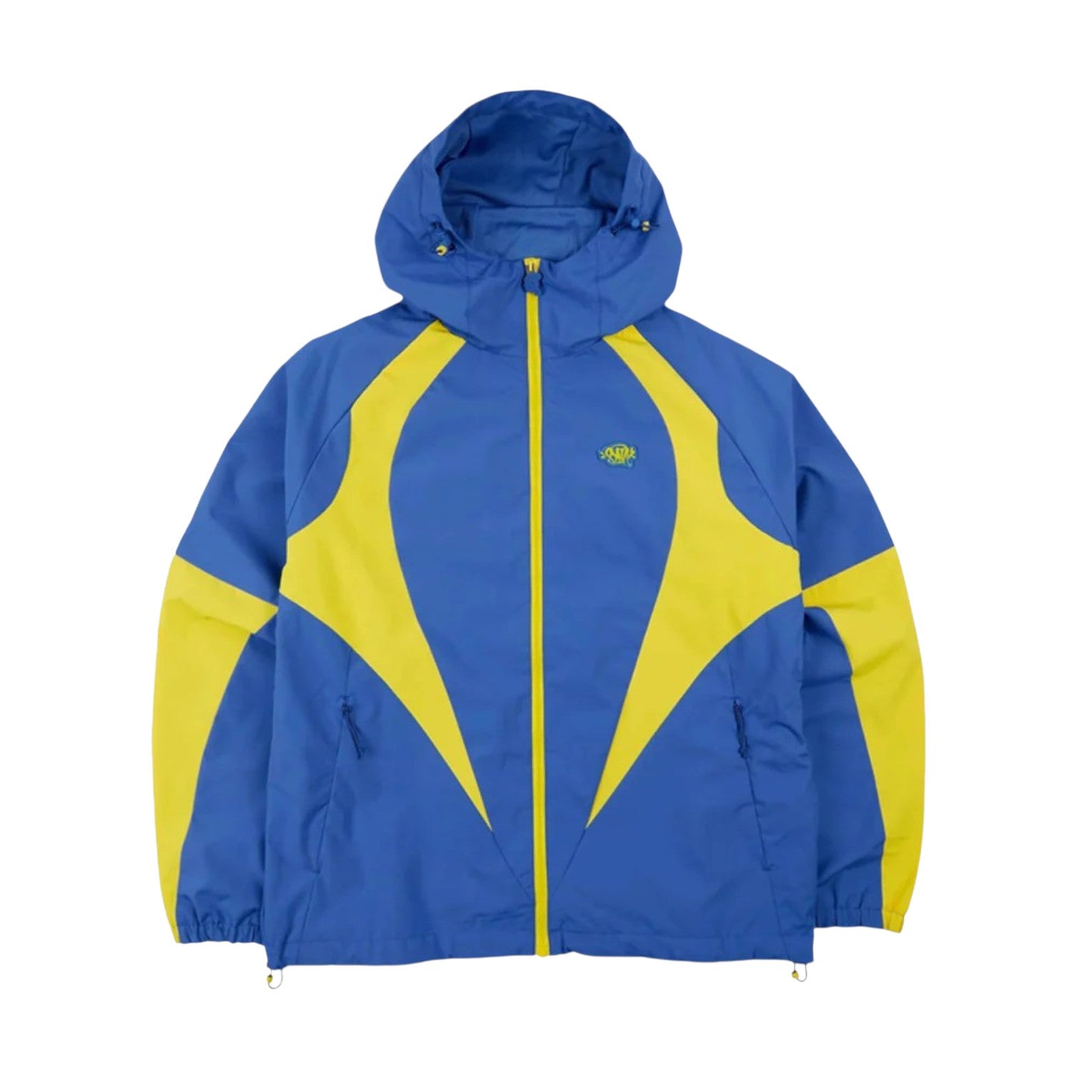 Syna World Vortex Woven Jacket - Blue / Yellow, front view