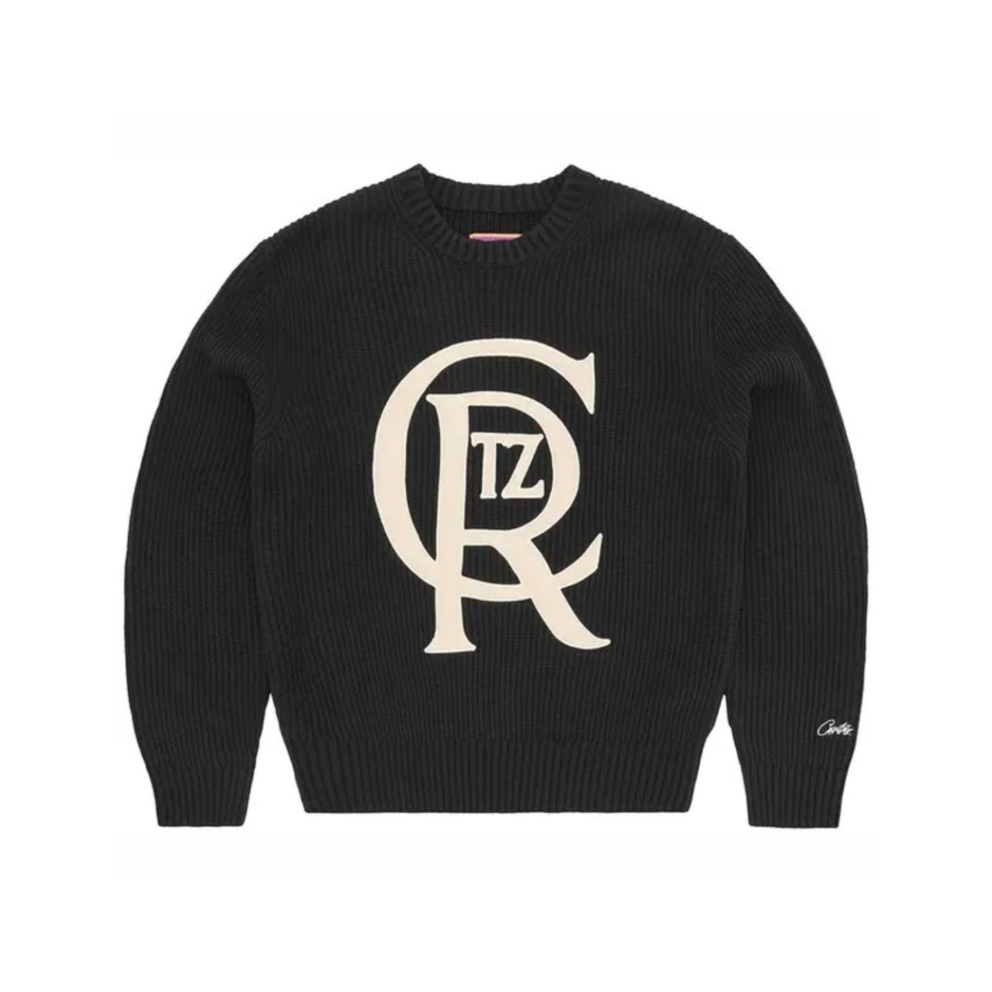 Corteiz Crest Knit Sweater 'Black'