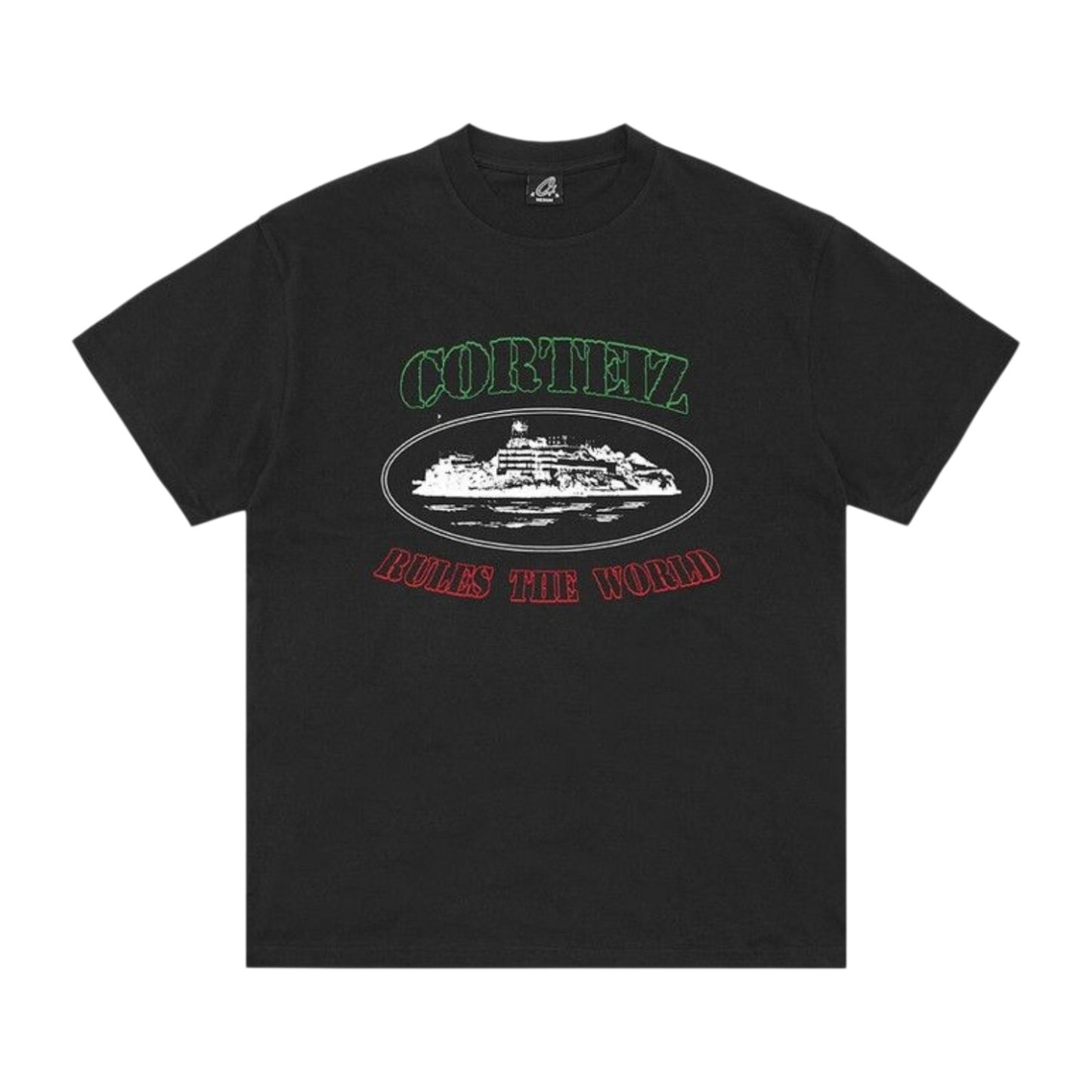 Corteiz Og Alcatraz Italia Tee 'Black'