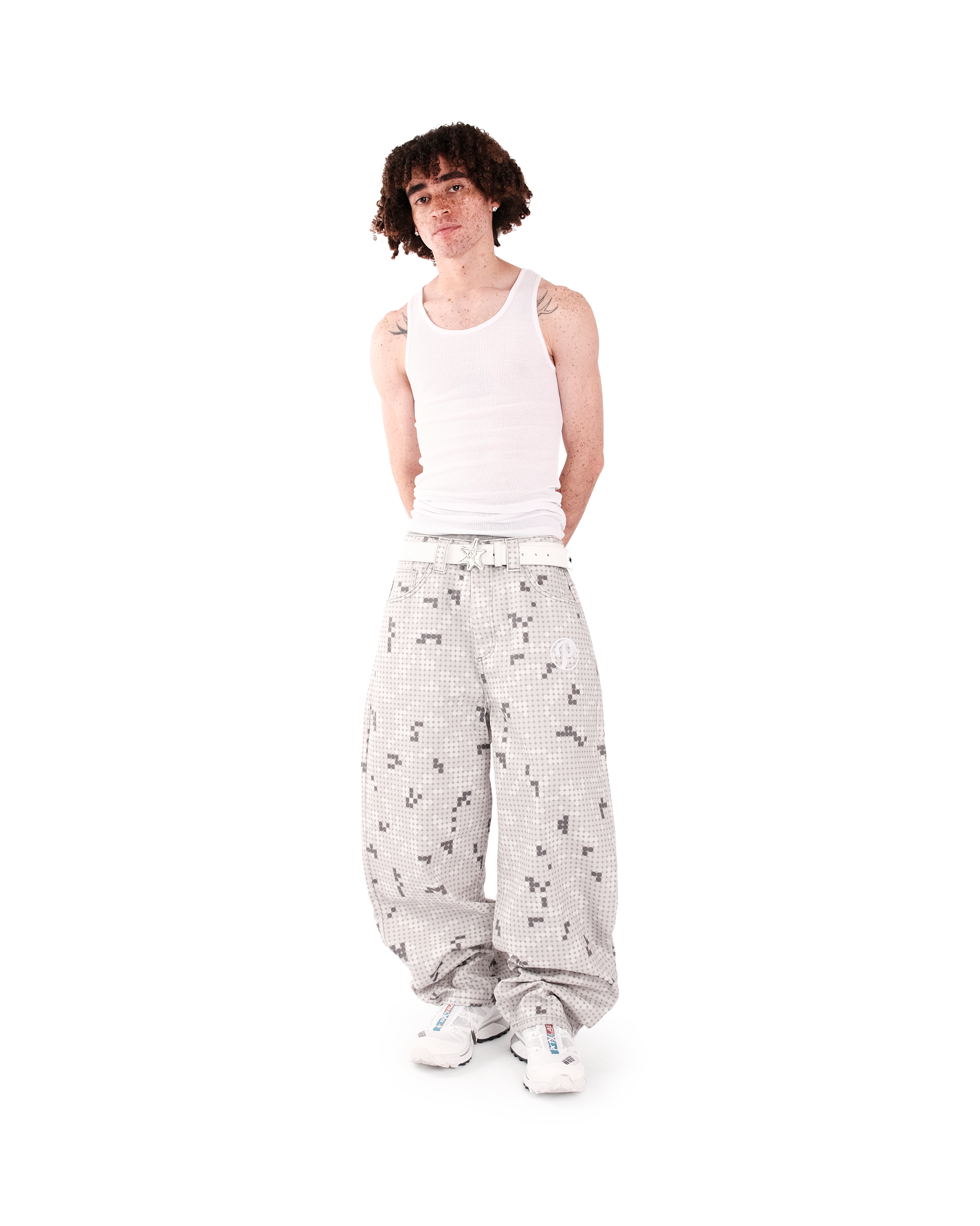 OFFCODE Grey Dot Bonkers Denim