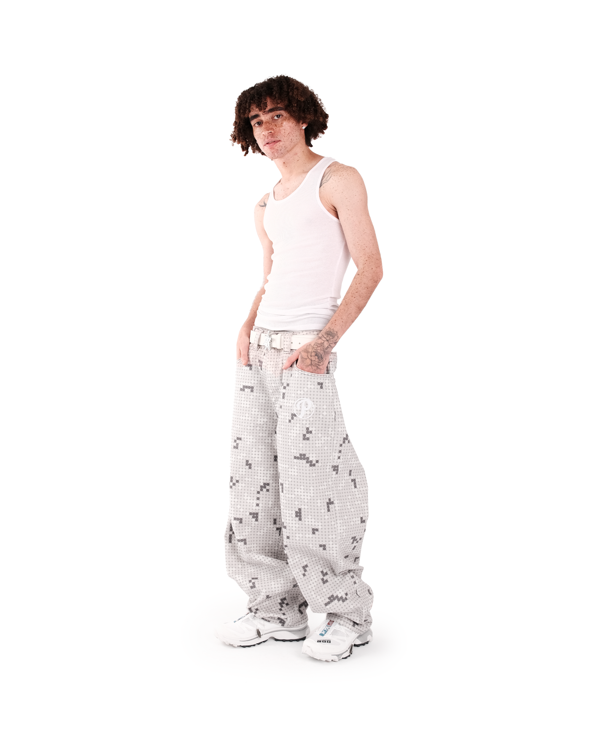 OFFCODE Grey Dot Bonkers Denim