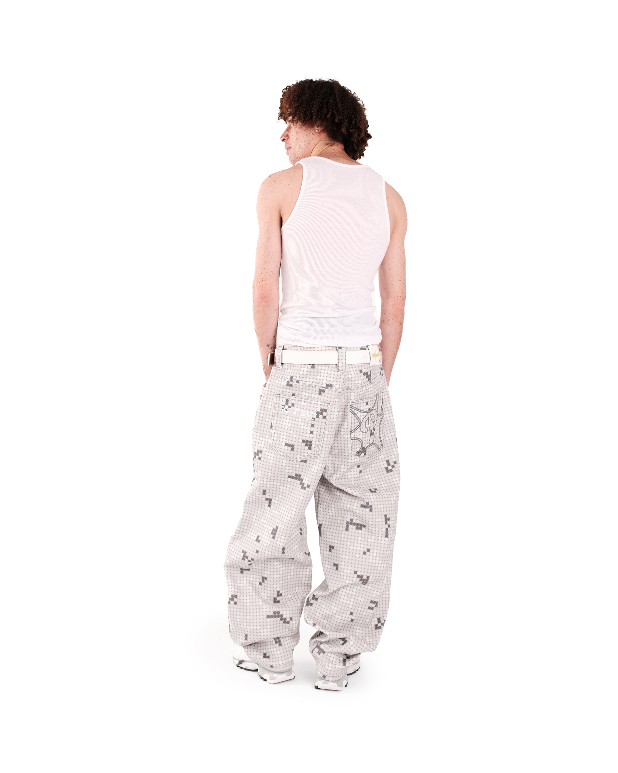 OFFCODE Grey Dot Bonkers Denim