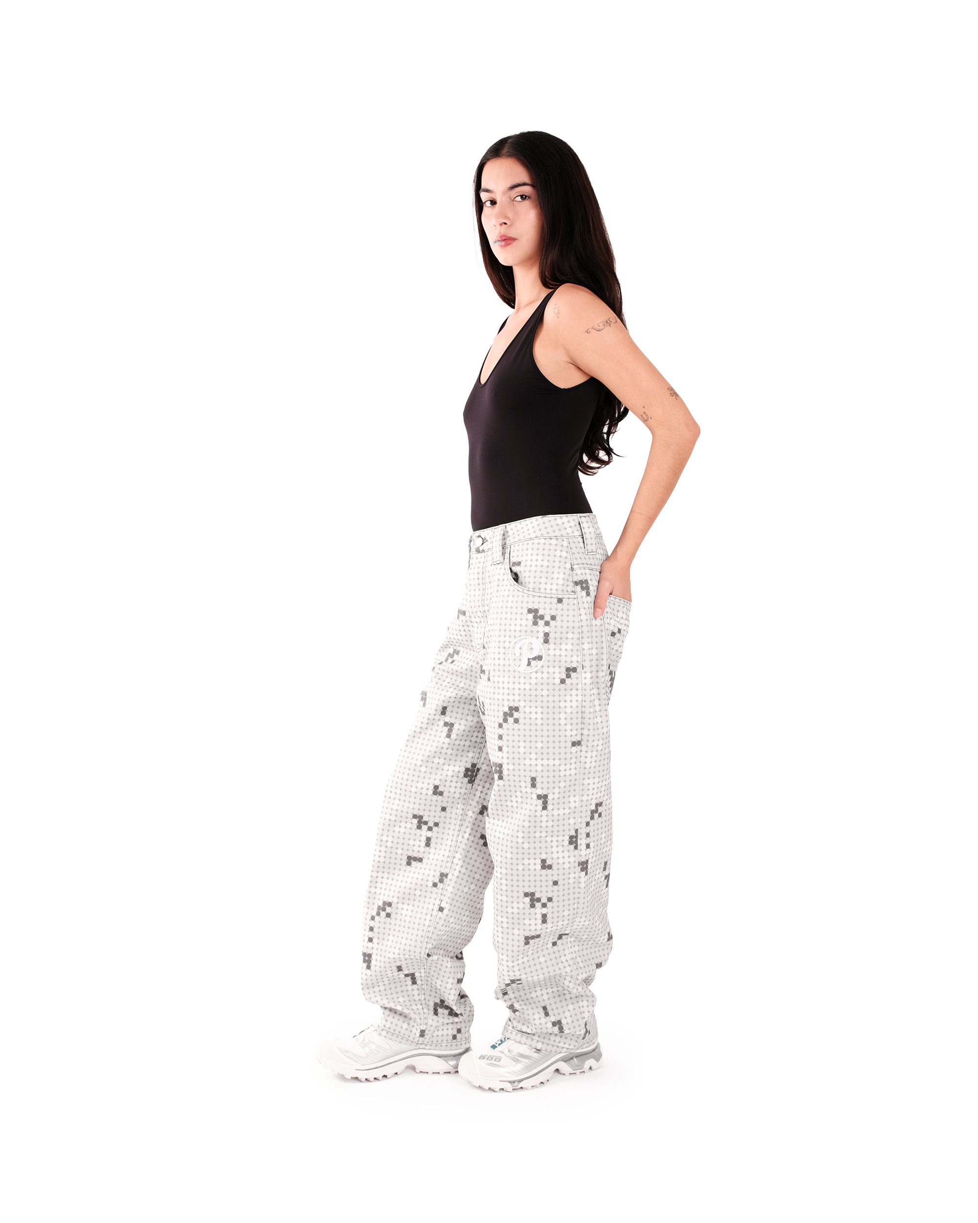 OFFCODE Grey Dot Bonkers Denim