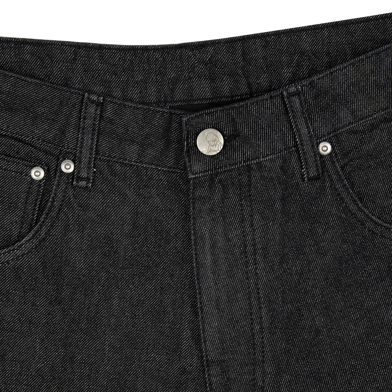 OFFCODE Koi Fish V2 Jorts Raw Black