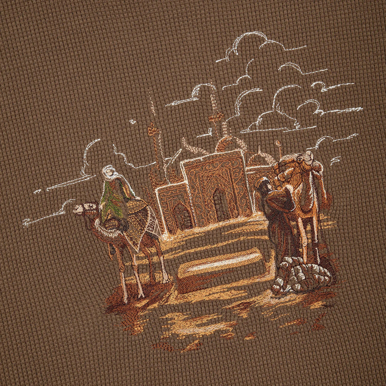 OFFCODE Aziza Waffle T-Shirt Brown