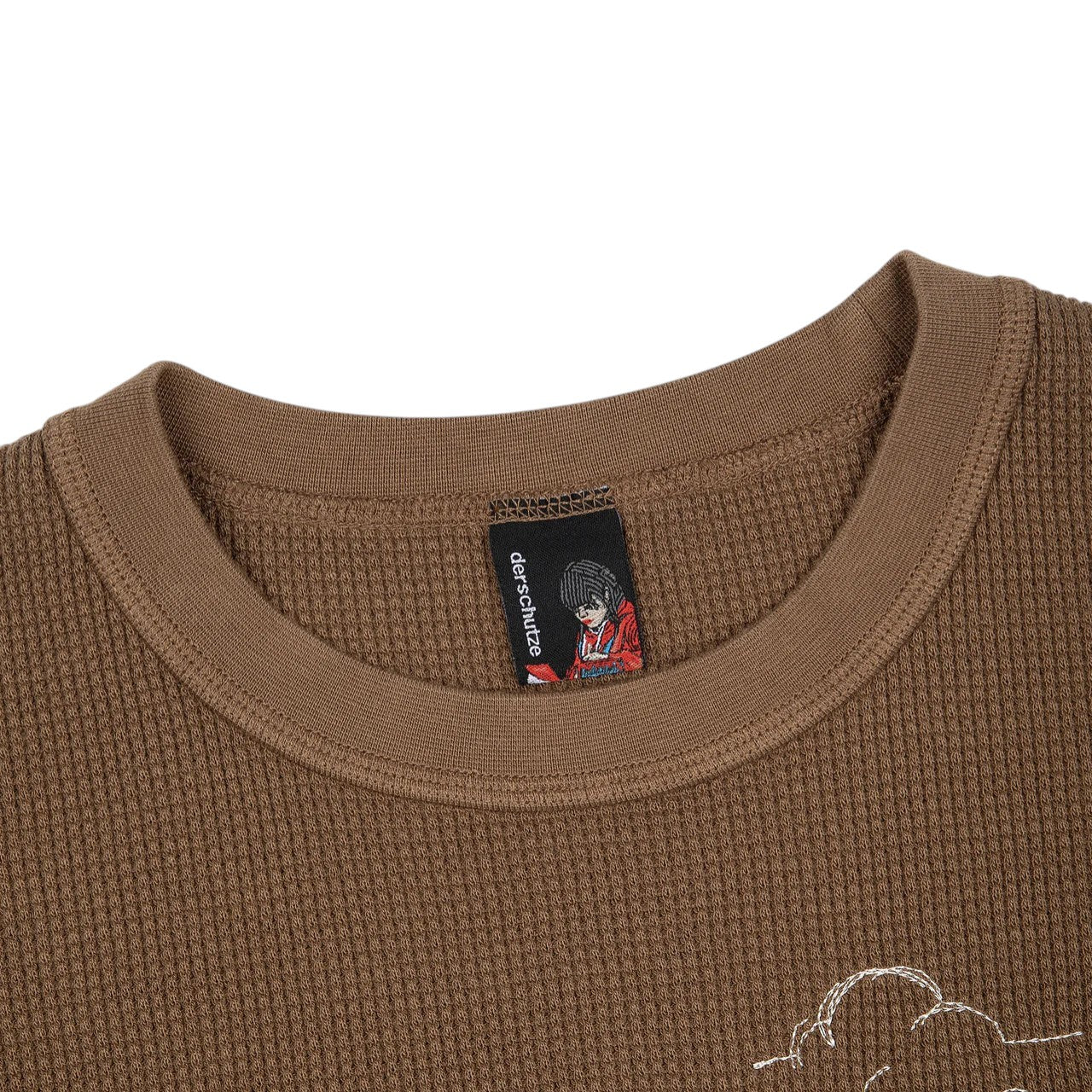 OFFCODE Aziza Waffle T-Shirt Brown