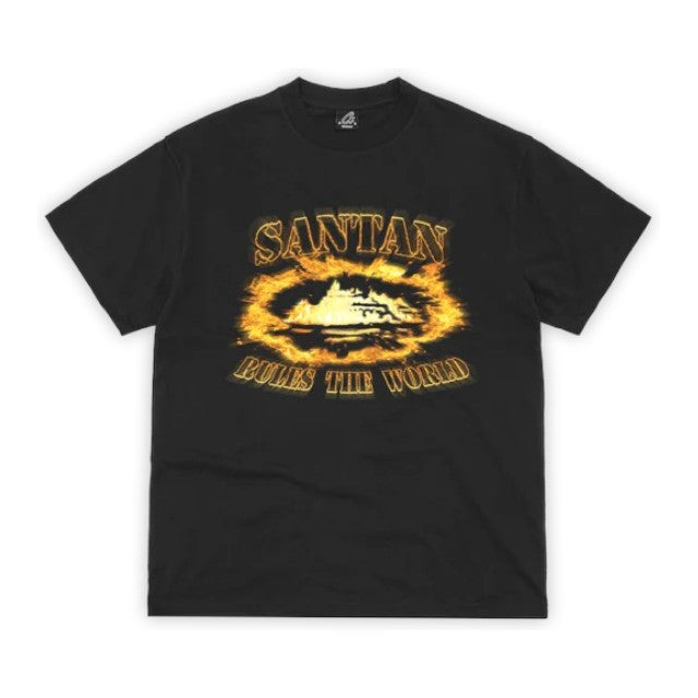 Santan Alcatraz Tee (Black/Orange Flame)