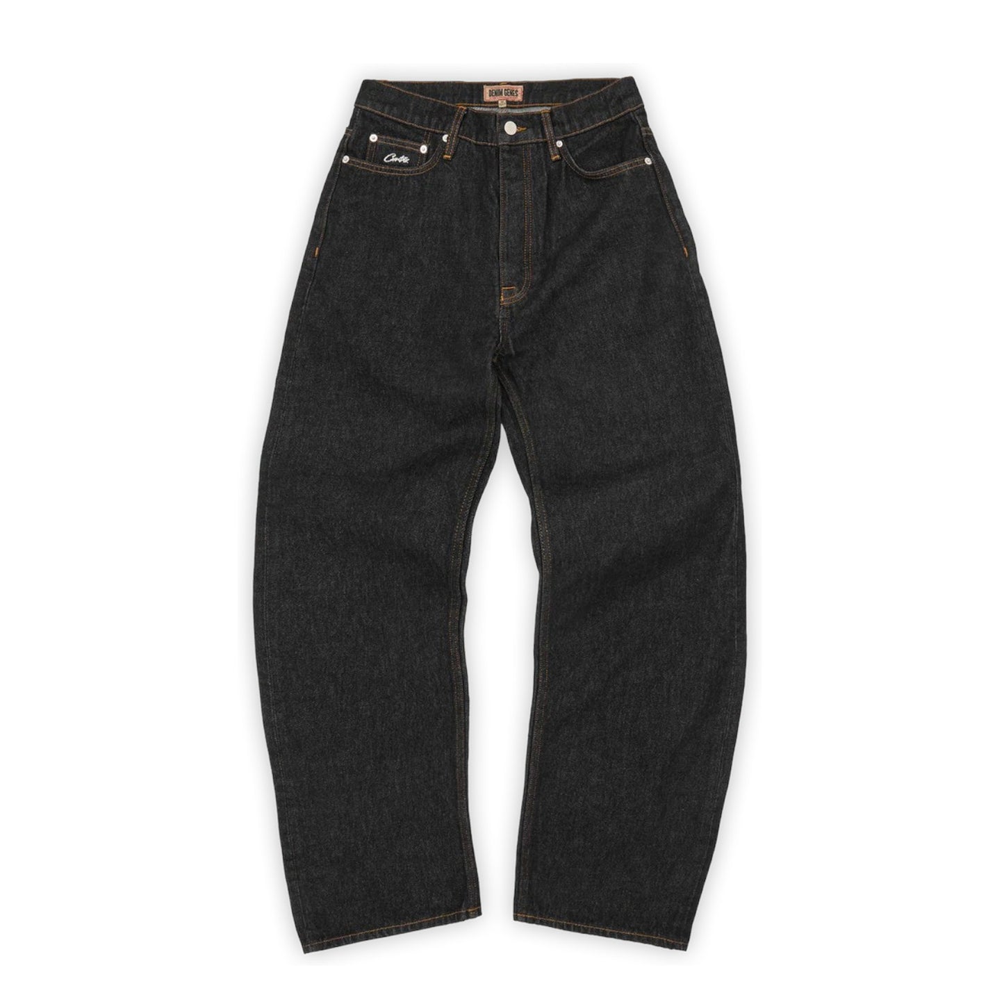OFFCODE Dual Stripe Baggy Jeans Washed Black
