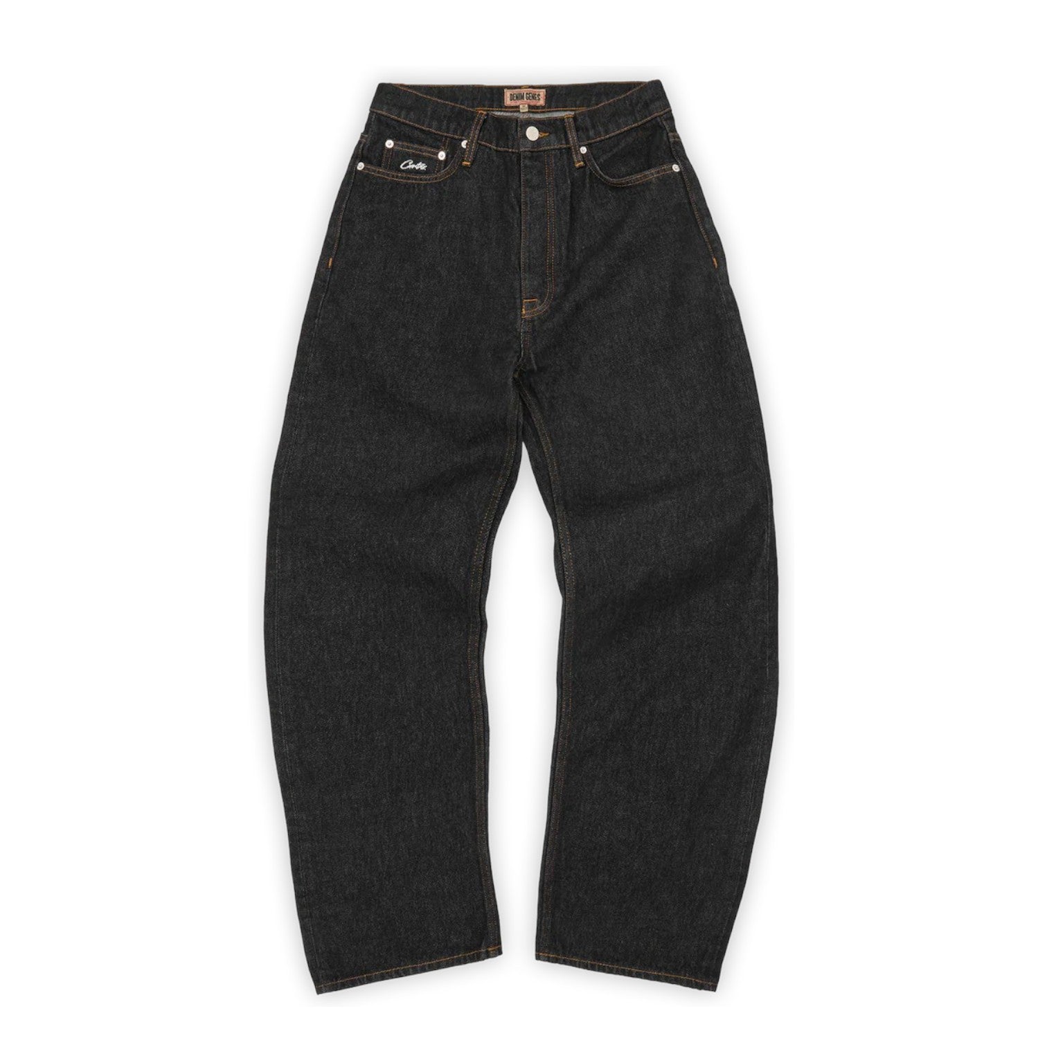 OFFCODE Dual Stripe Baggy Jeans Washed Black
