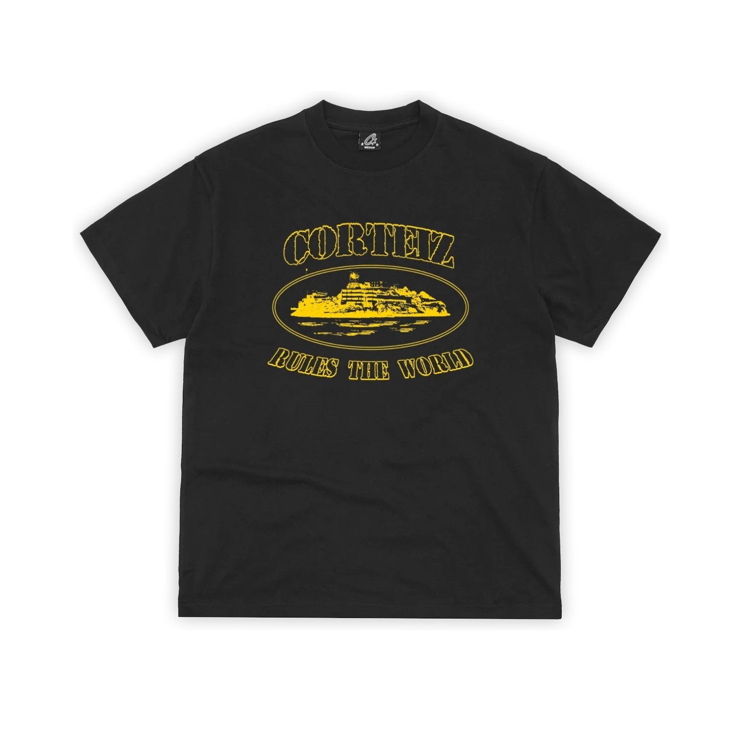 OFFCODE OG Alcatraz Tee Black Yellow, front view
