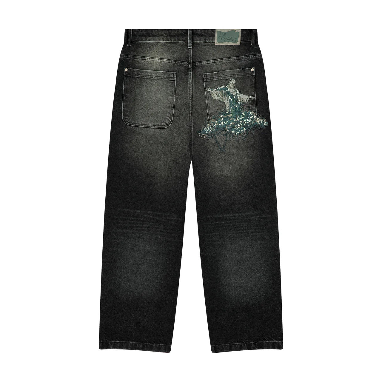 OFFCODE NYC to RIO Denim Black, front view