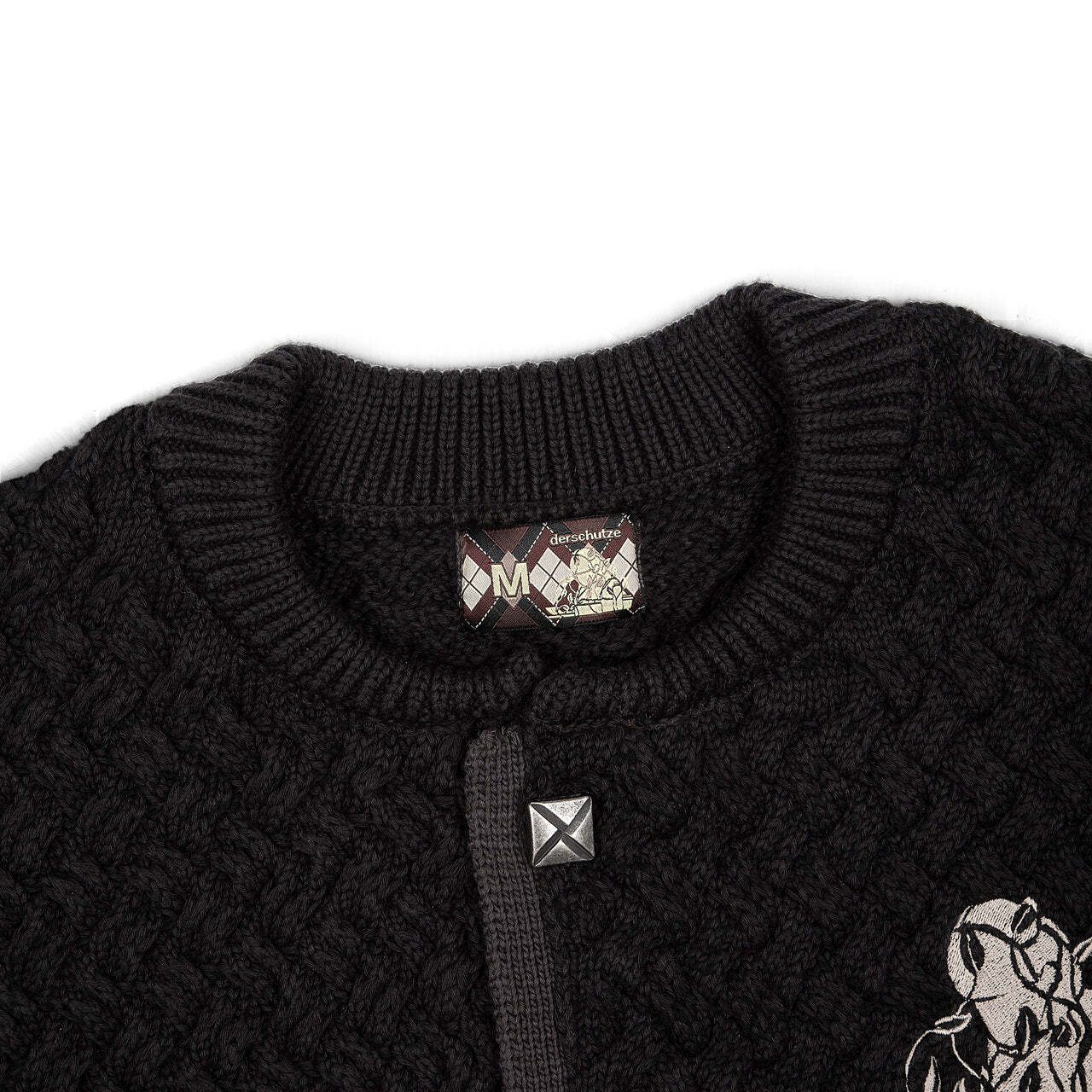 OFFCODE Garden of Eden Cardigan Anthracite