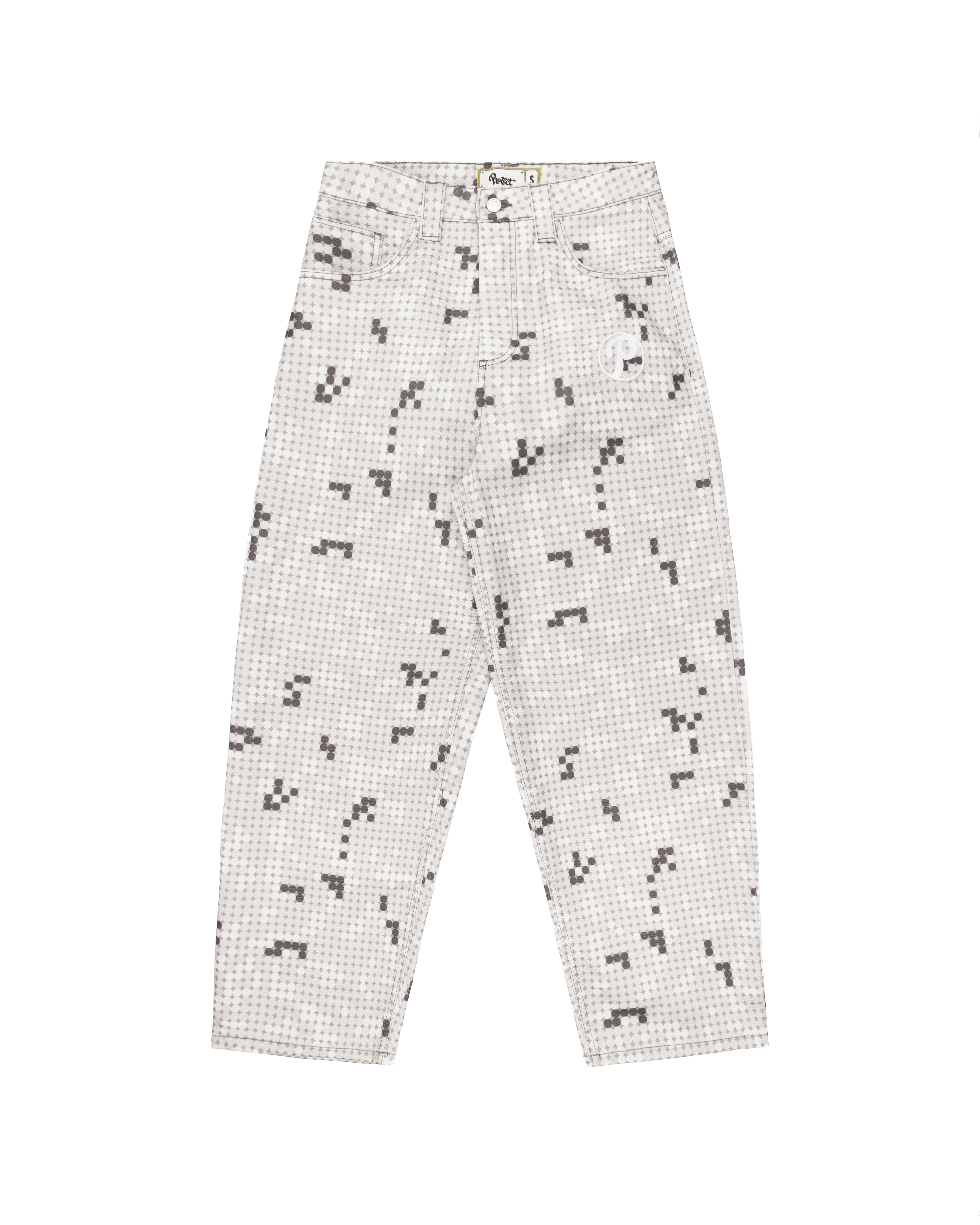 OFFCODE Grey Dot Bonkers Denim, front view