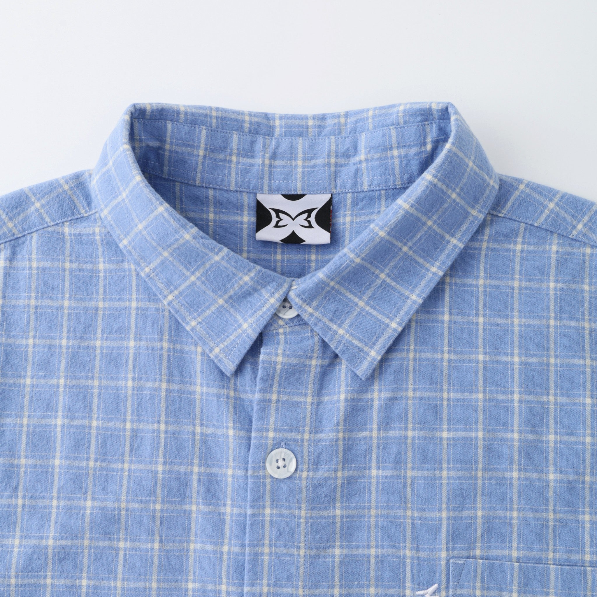 OFFCODE Plaid Shirt Light Blue