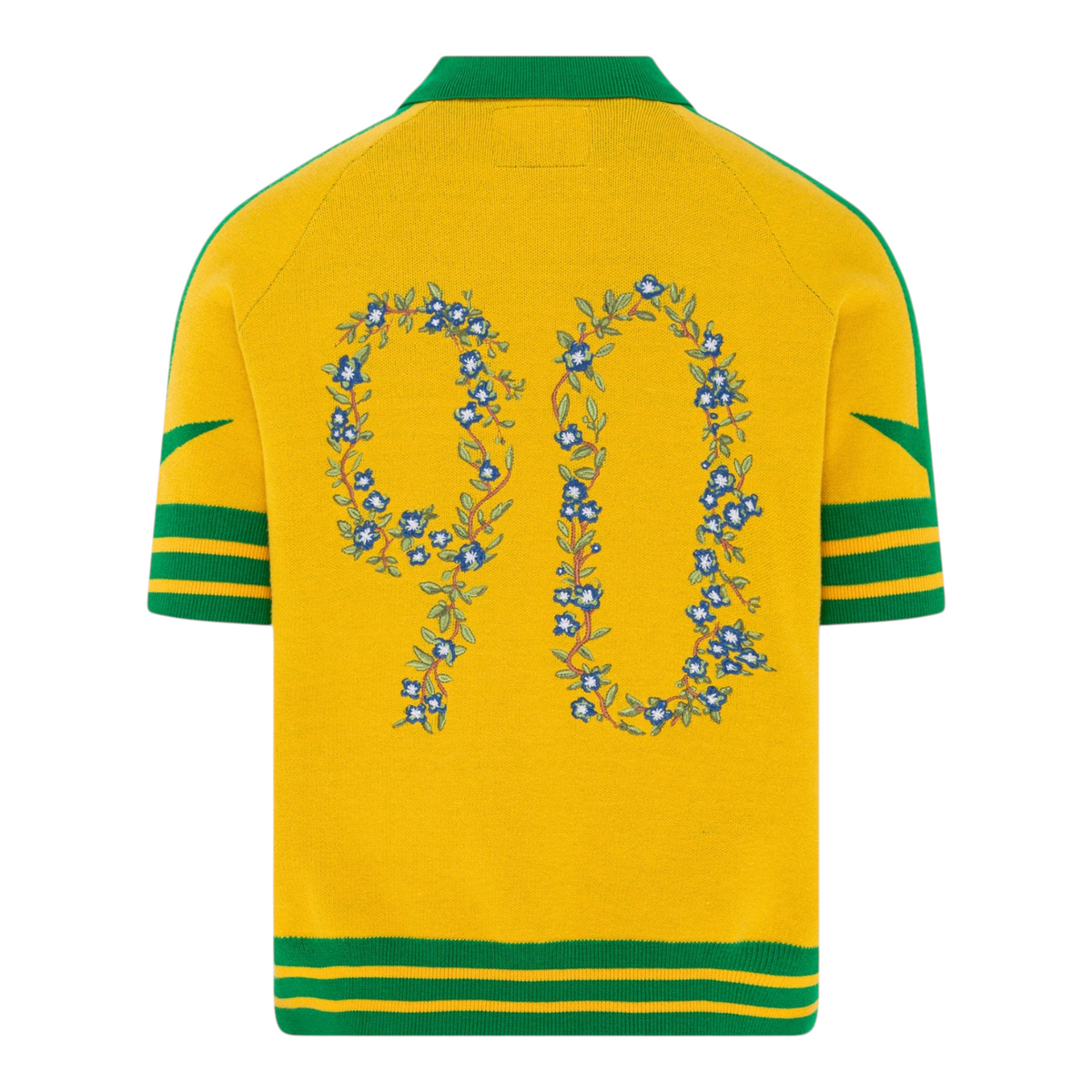 Yellow Green '90' Knit Polo