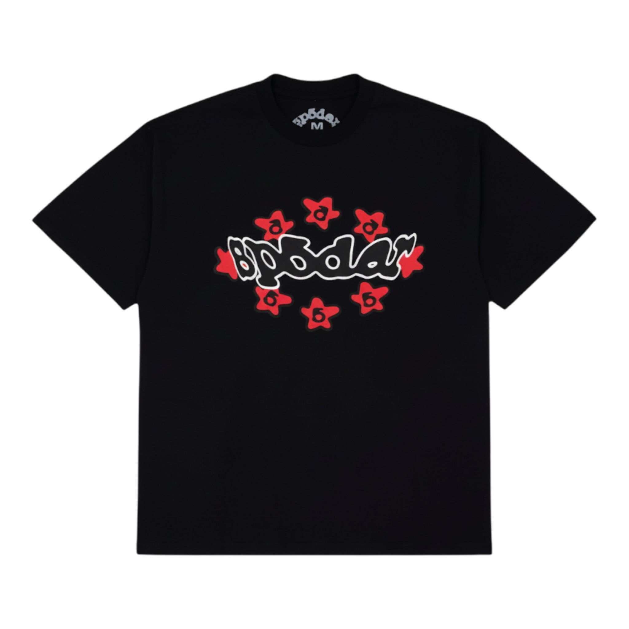 Sp5der Warped Tee Black, front view