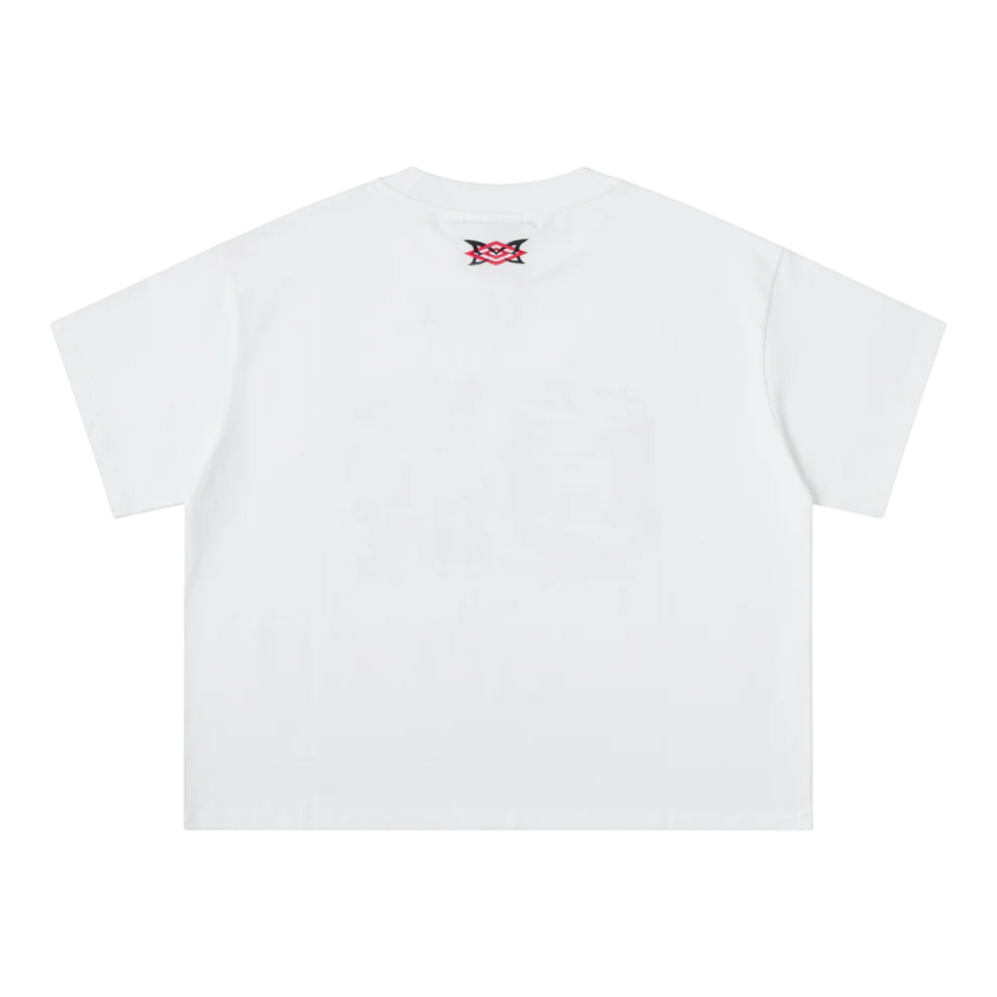 OFFCODE.USA MERTRA x Umbro Catalogue Tee, white cotton t-shirt with graphic print on back and small logo on collar.