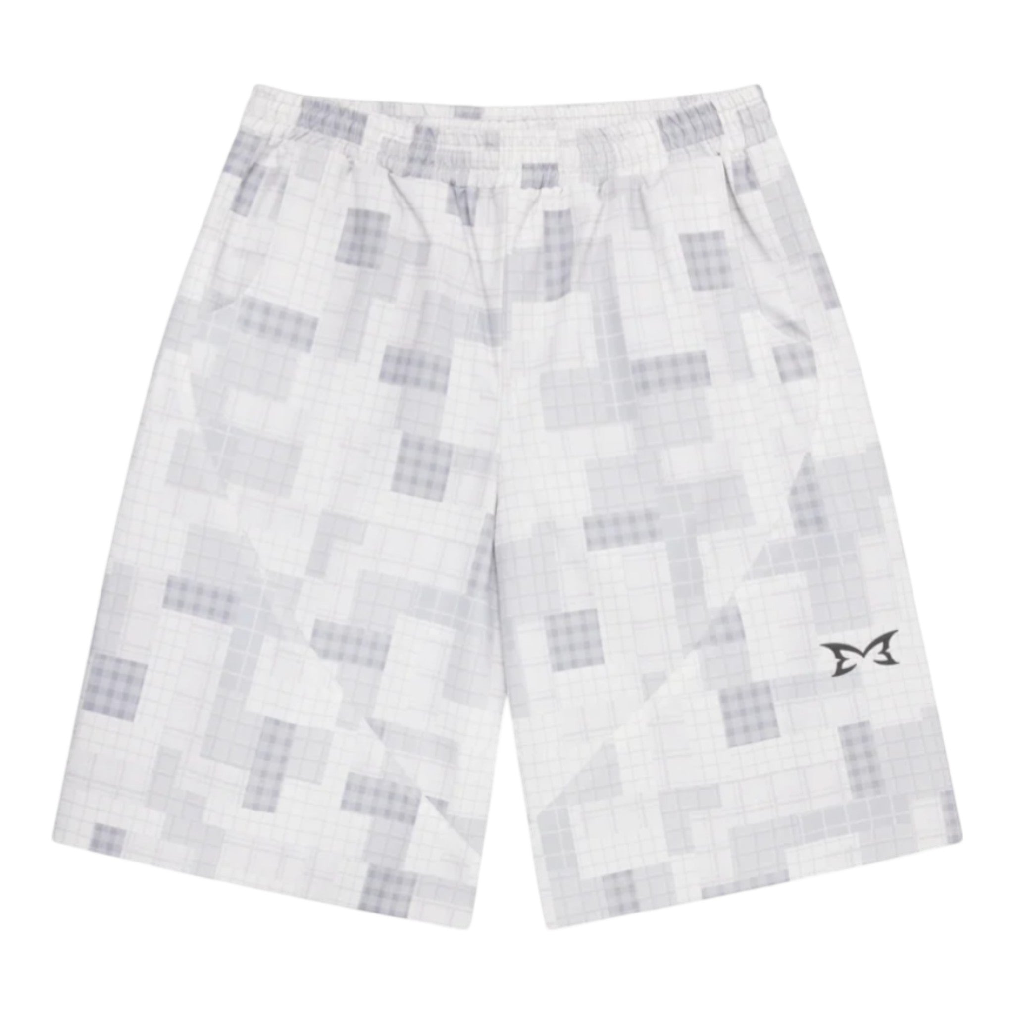 OFFCODE Patchwork Plaid Shorts, front view