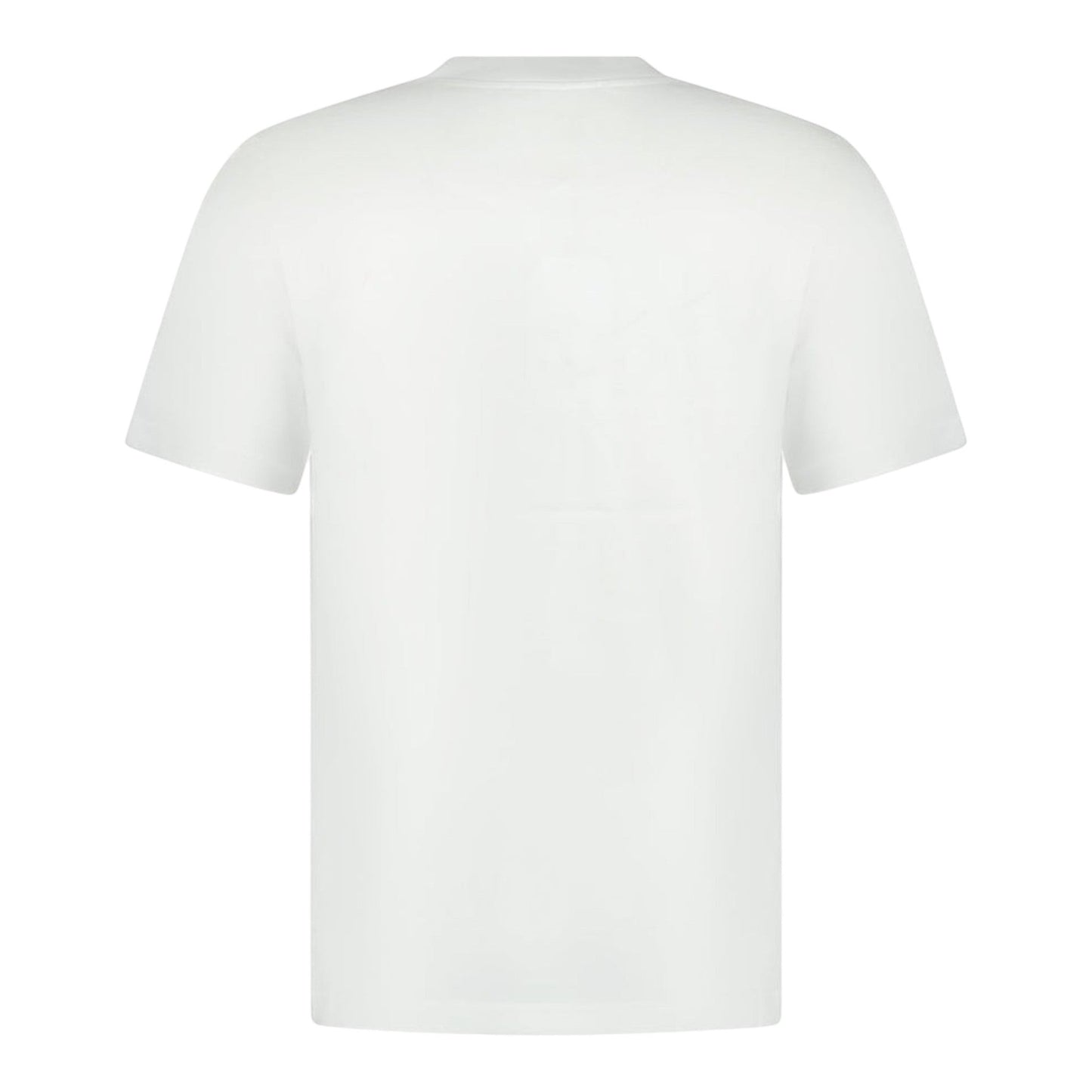 OFFCODE.USA White 'Terrain d'Orange' T-Shirt with short sleeves and a printed logo. Made in Portugal.