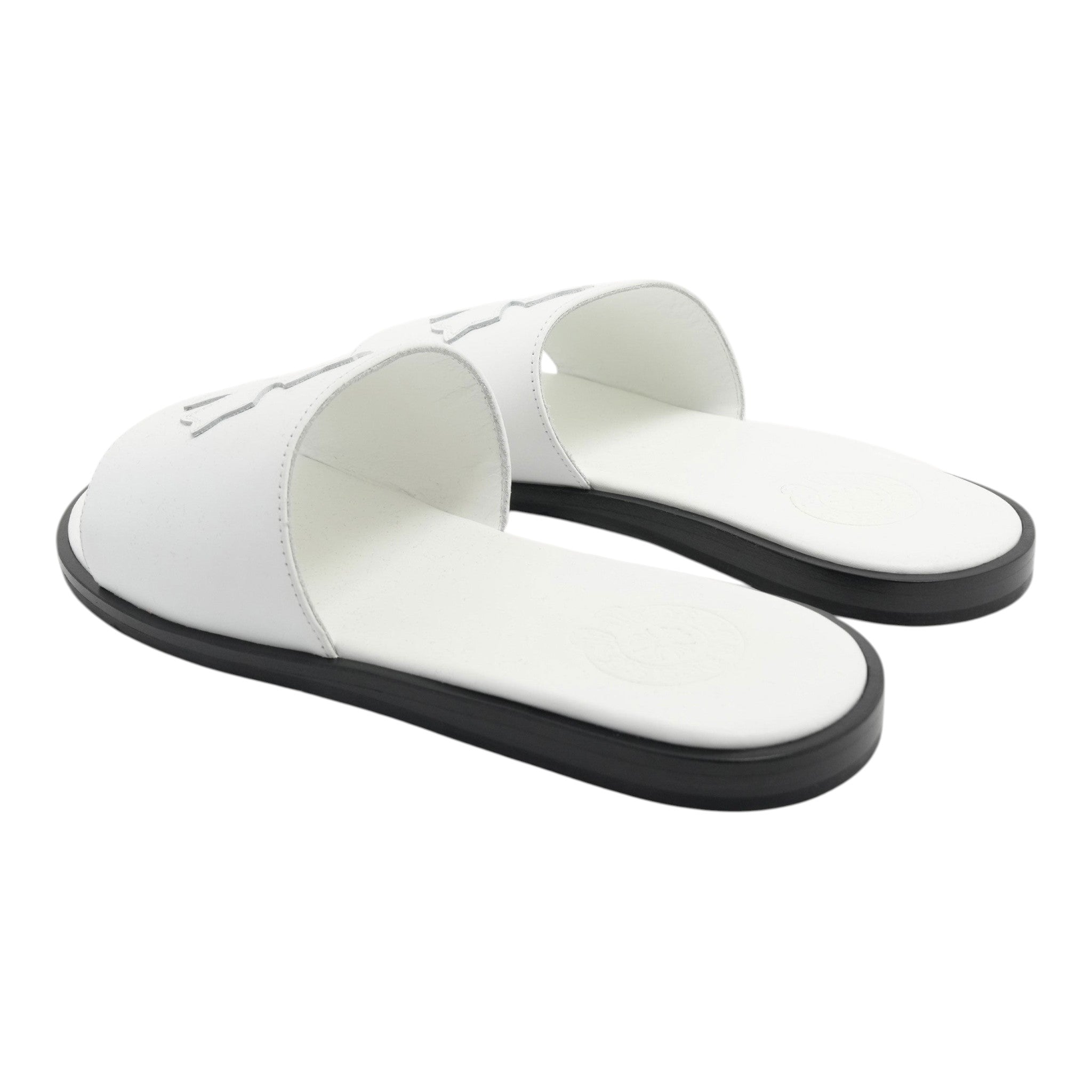 OFFCODE Plus Cross Patch Leather Slides