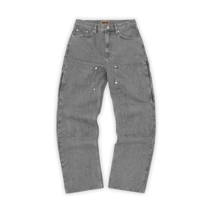 CORTEIZ EMBOSSED C-STAR DENIM WORK PANT [GREY]