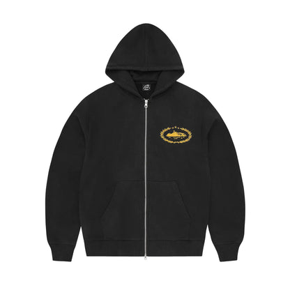 Superior Royale Zip Hoodie 'Black/Yellow