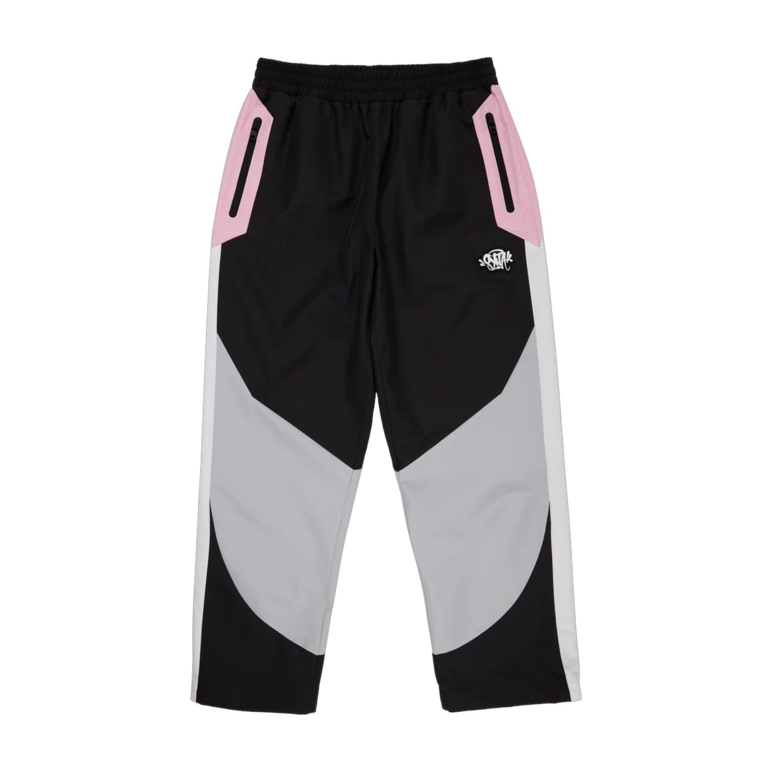 Syna World Dynamic Track Pant - Grey / Pink, front view
