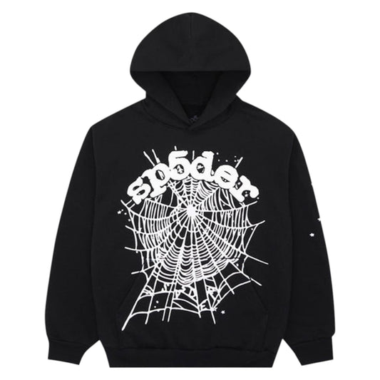 Sp5der OG Web Hoodie Black
