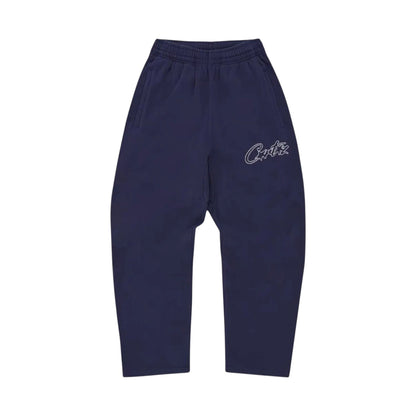 Corteiz Thick Stitch Allstarz Open Hem Pant 'Navy'