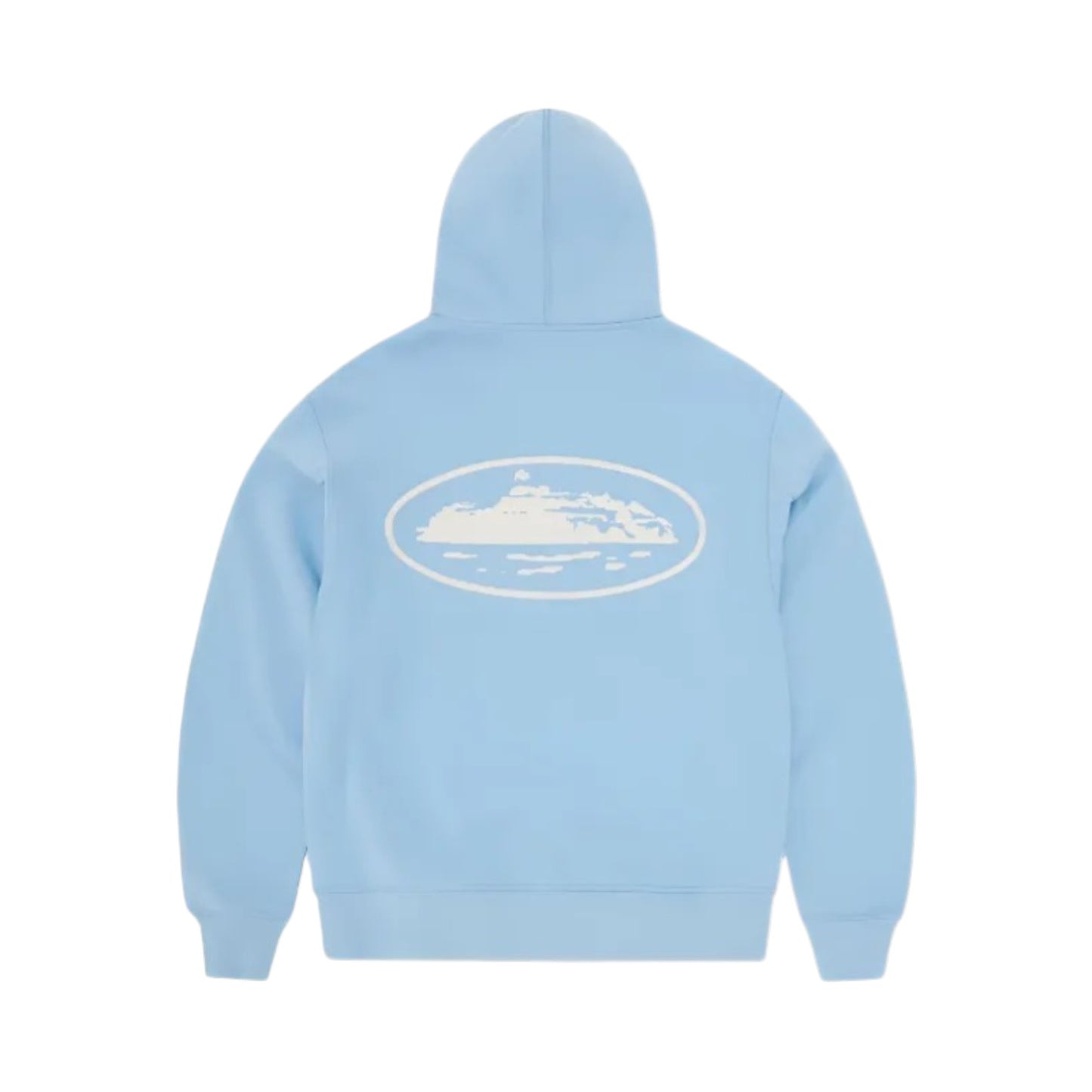 Corteiz baby blue zip up hoodie