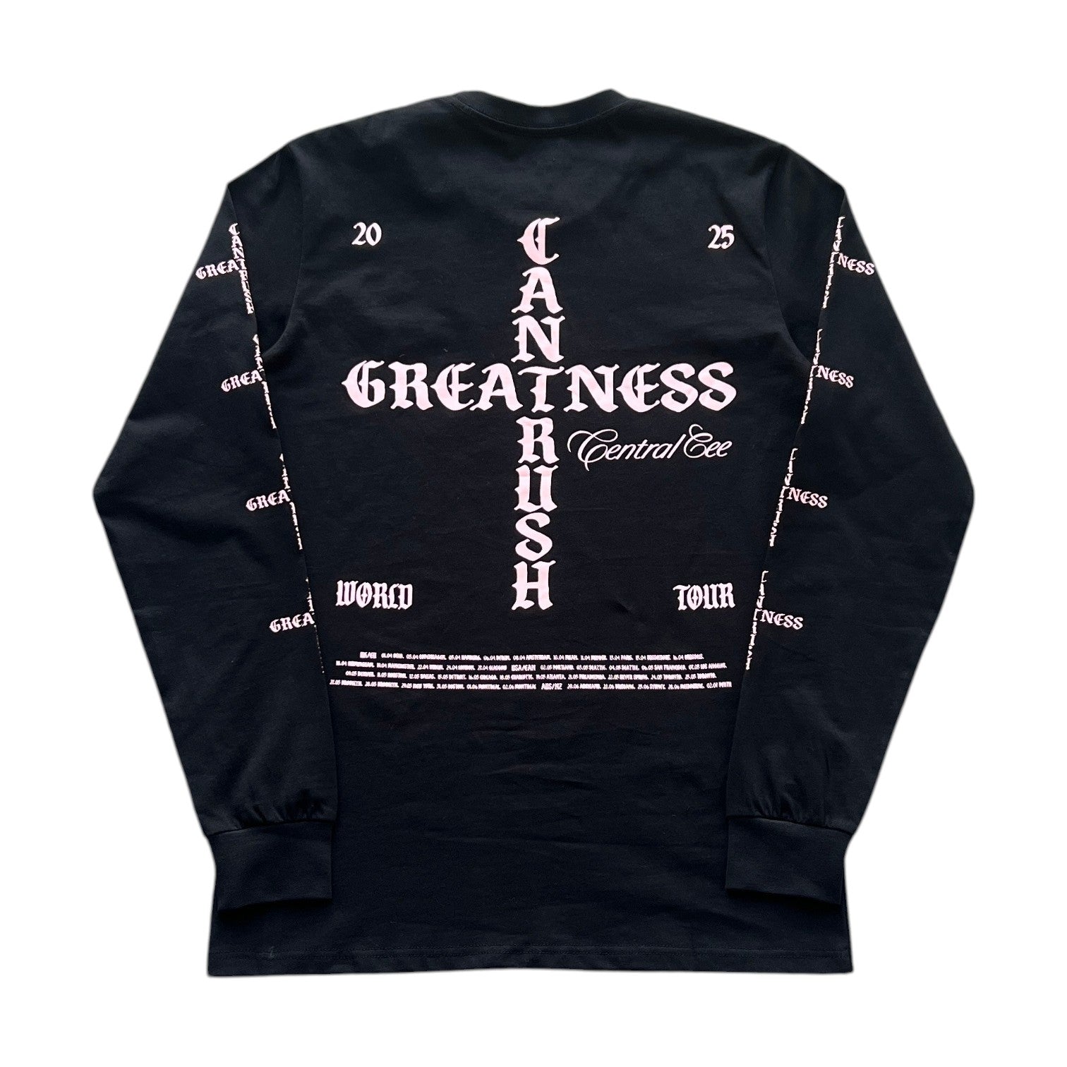 OFFCODE World Tour Merch Can't Rush Greatness Tee, front view