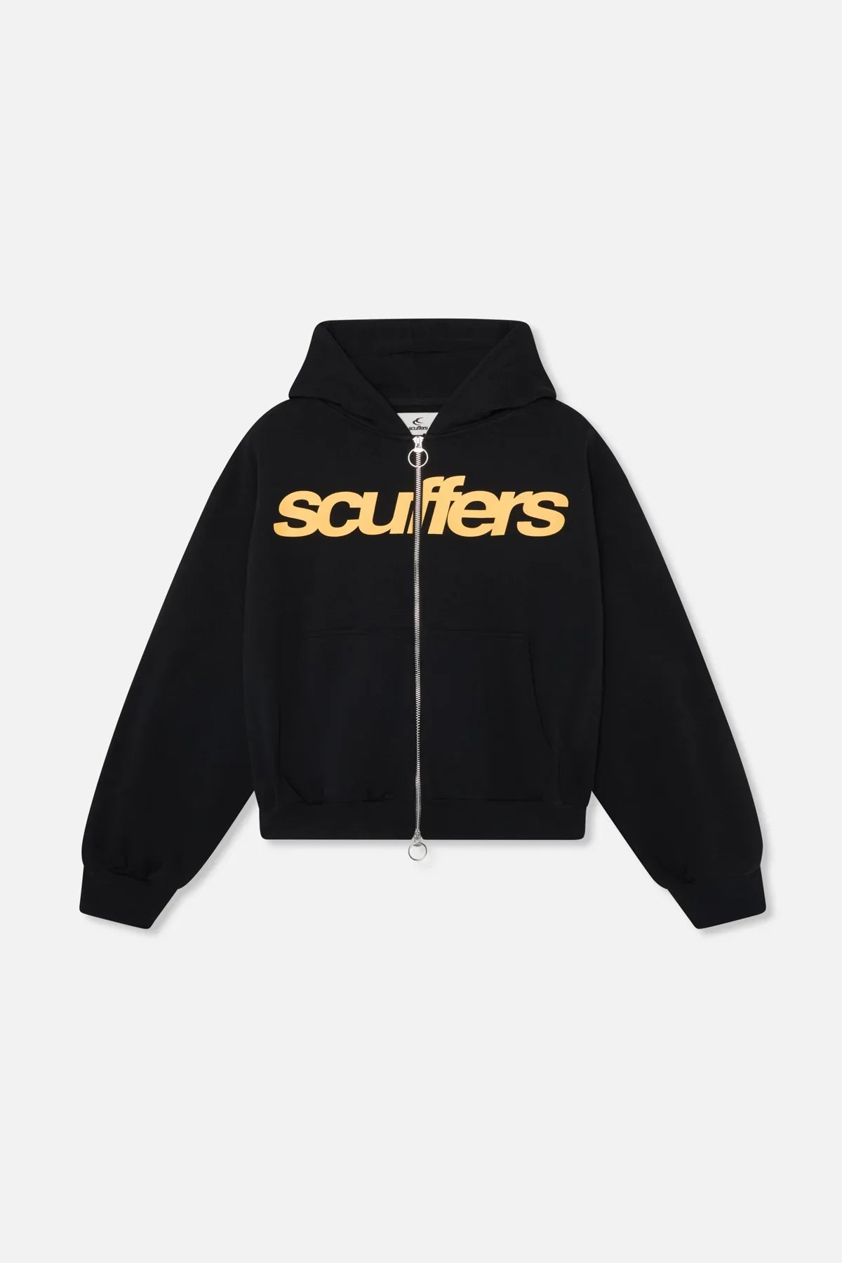 SCUFFER ZIP UP HOODIE BLACK