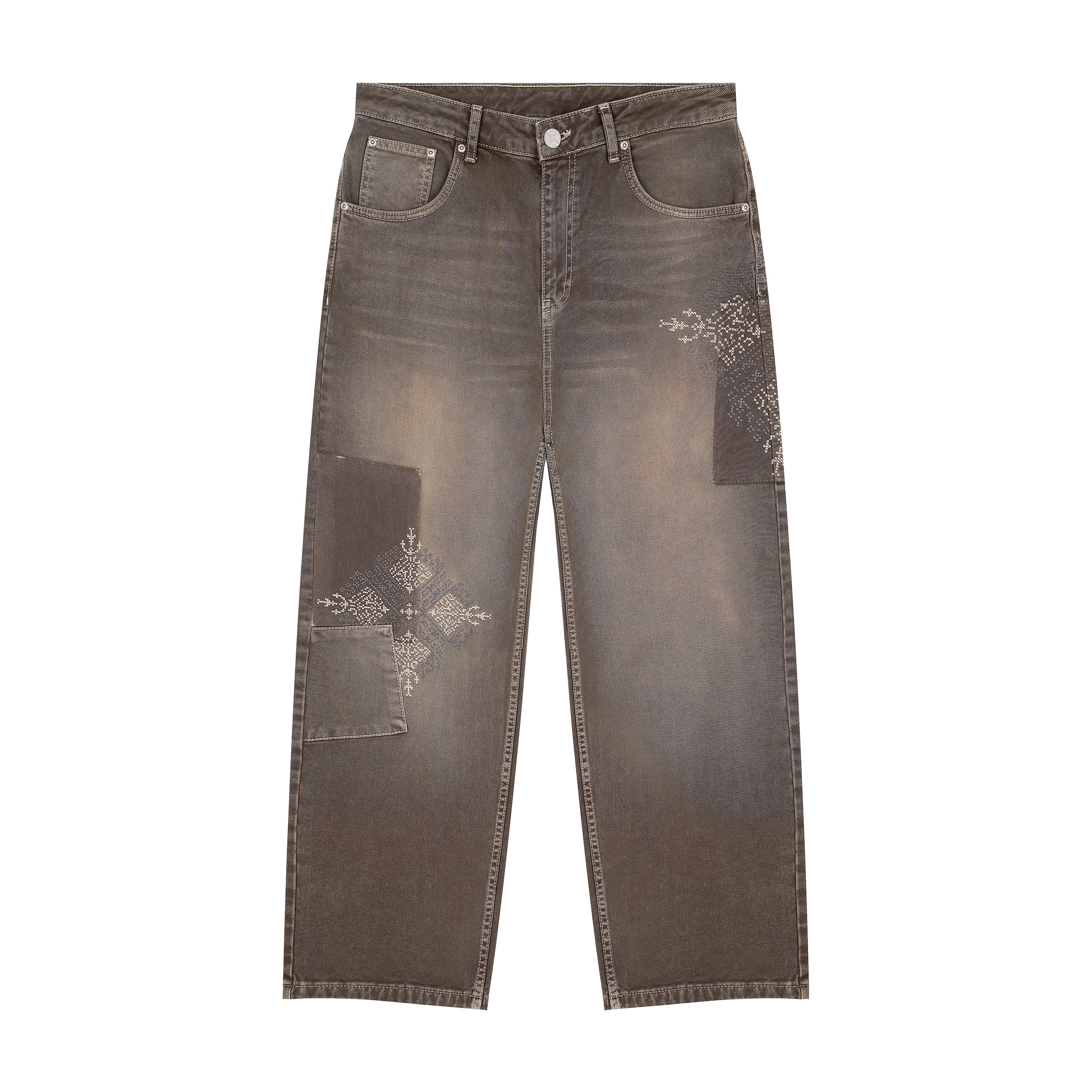 OFFCODE Aziza Brown Washed Denim