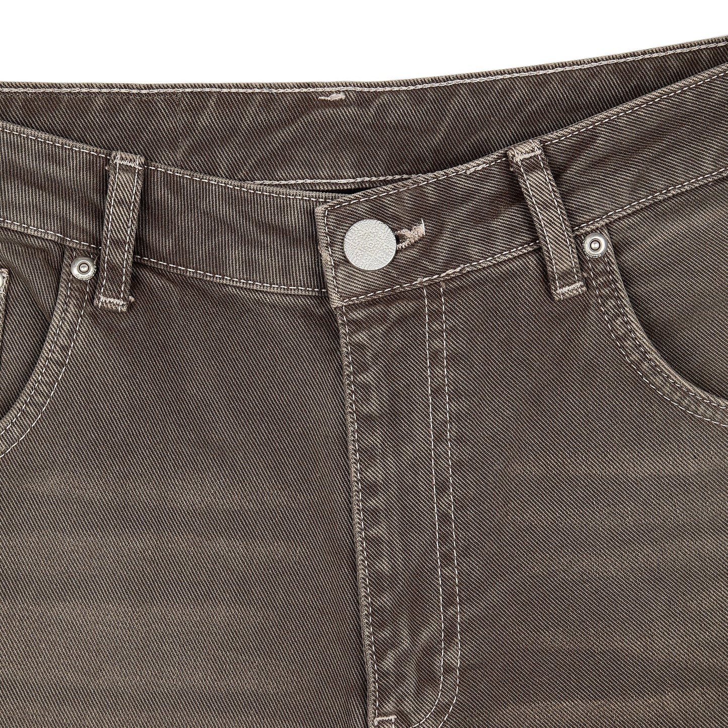 "aziza" brown washed Denim