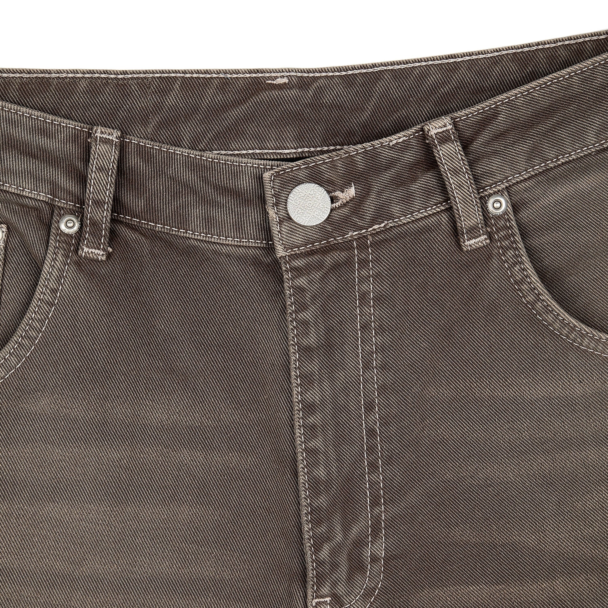 "aziza" brown washed Denim