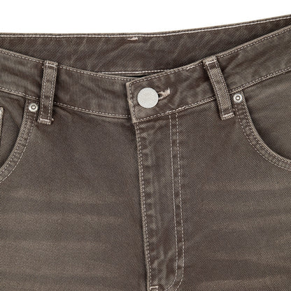"aziza" brown washed Denim