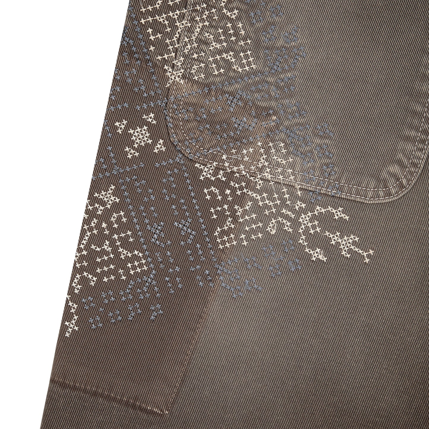 "aziza" brown washed Denim