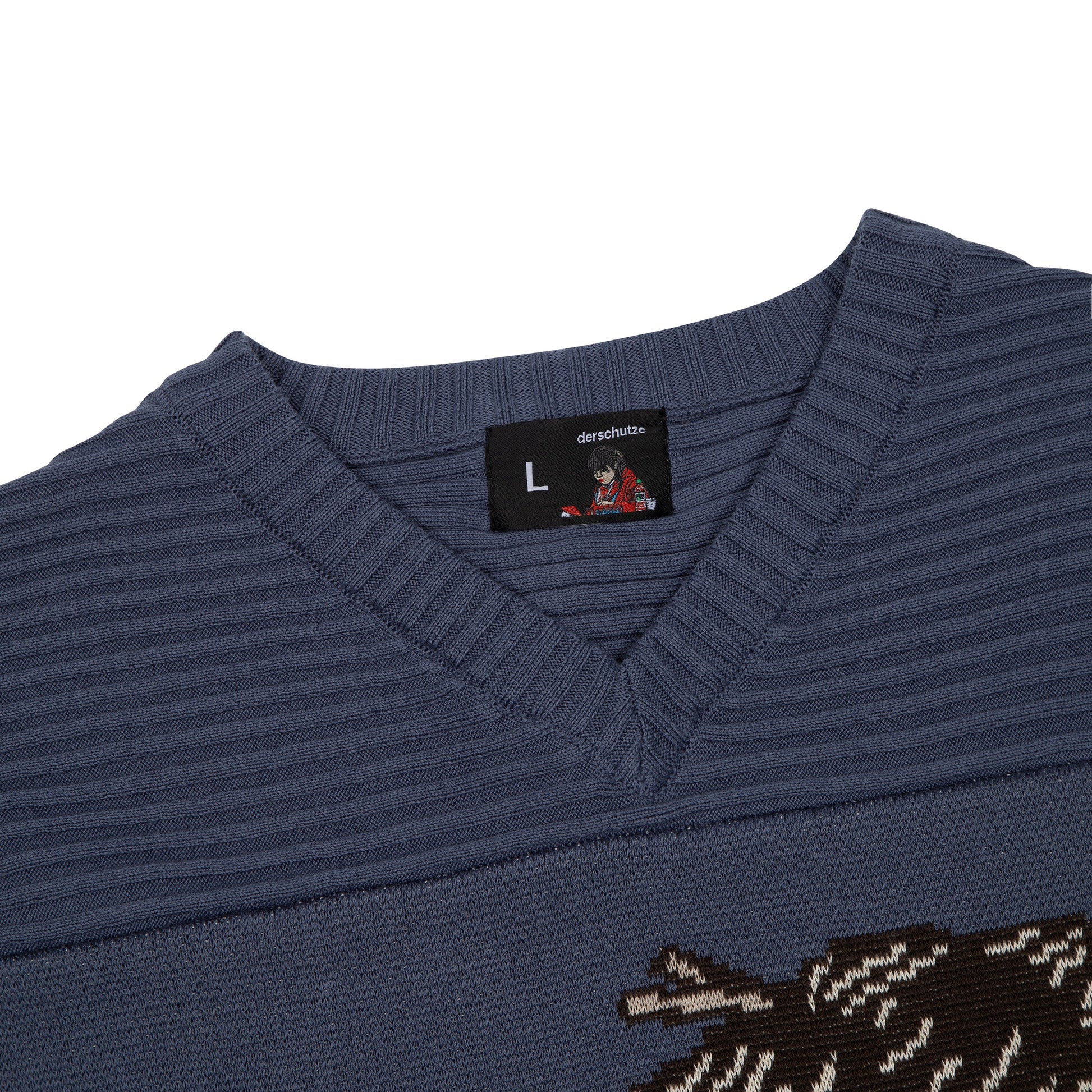"yakuza v2" knitted Jersey blue