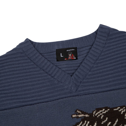 "yakuza v2" knitted Jersey blue