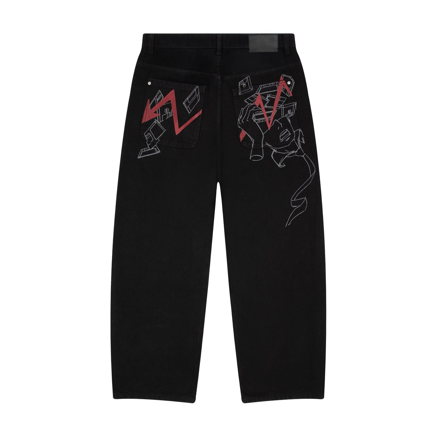 "wall street" black Denim
