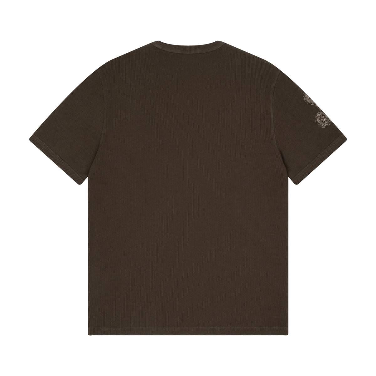 Derschutze Yakuza Ribbed T-Shirt in Anthracite - back view