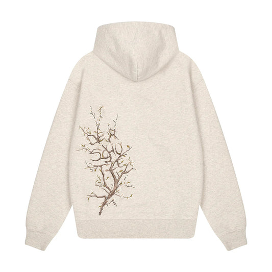 "blossom" Hoodie grey melange