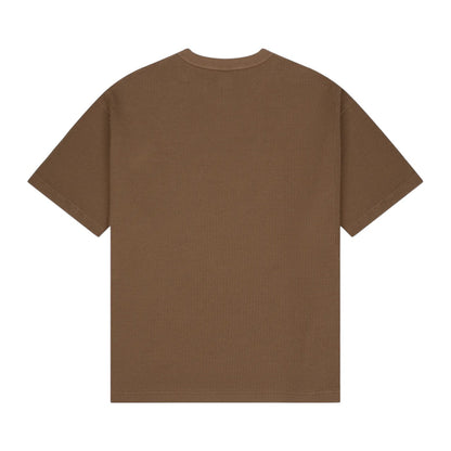"aziza" waffle T Shirt brown