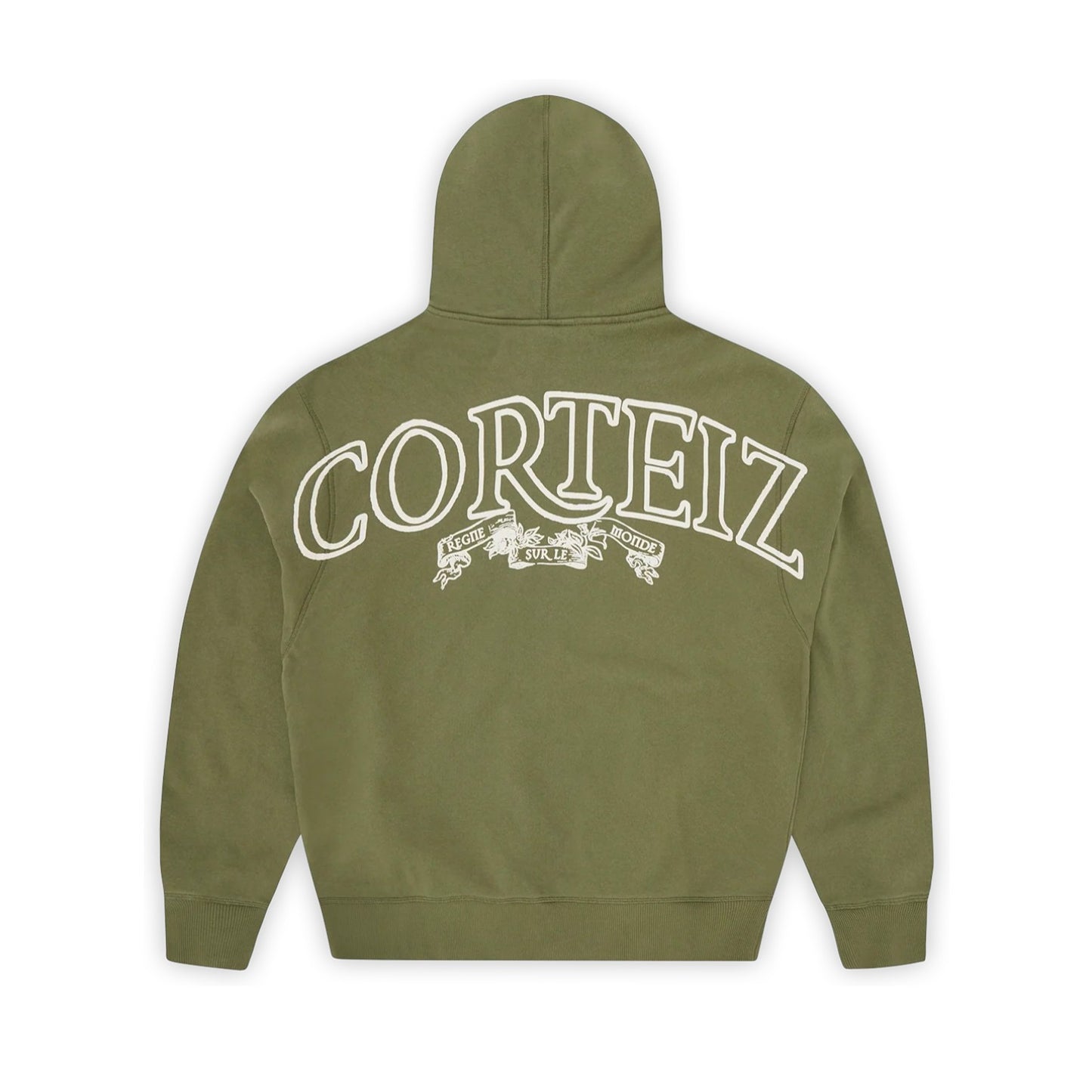 Corteiz Superior Royale بغطاء رأس بسحاب - زيتي