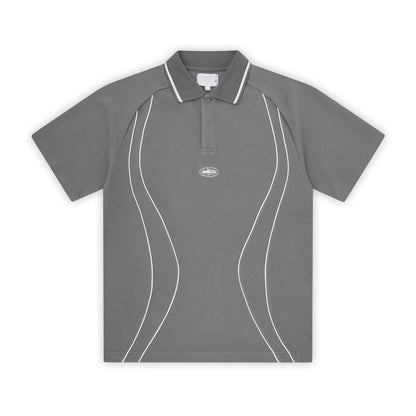 ISLAND PIQUE POLO SHIRT [GREY]